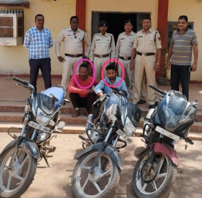 3 बाइक चोरी, 2 गिरफ्तार