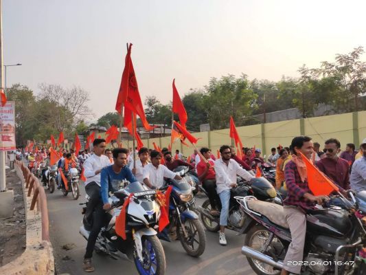 हिंदू नववर्ष व श्रीराम जन्मोत्सव पर बाईक-स्कूटी रैली