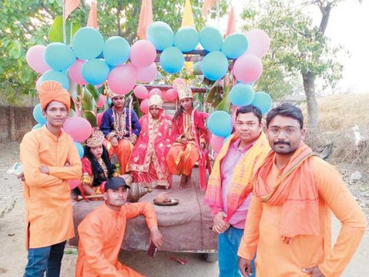 हिंदू नववर्ष पर निकाली शोभायात्रा