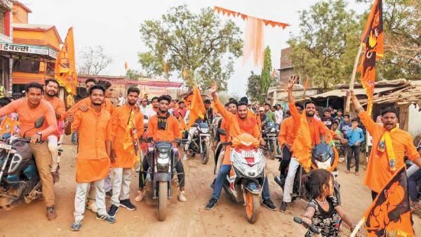 चैत्र नवरात्र एवं हिंदू नववर्ष पर निकाली गई बाईक रैली