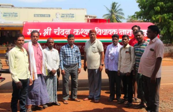 नारायणपुर विधायक ने कुंगारपाल को दिया पानी टैंकर