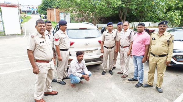 10 लाख के गांजा संग ओडिशा का एक गिरफ्तार