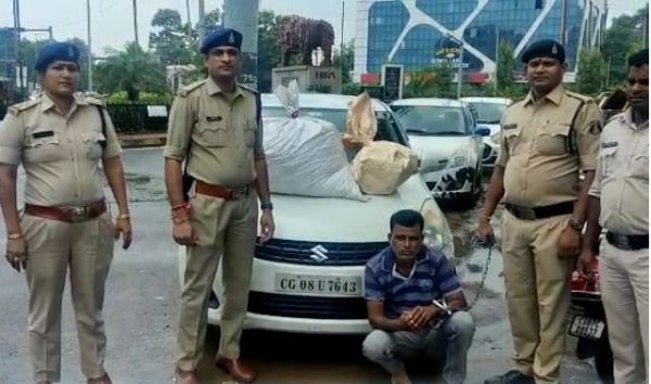 ओडिशा से गांजा यूपी ले जा रहा तस्कर गिरफ्तार
