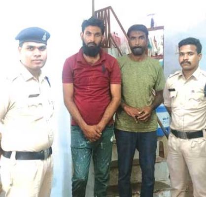 हत्या कर फरार शादाब, अमजद नागपुर से गिरफ्तार