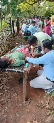बेंगपाल में सैकड़ों ग्रामीणों का उपचार
