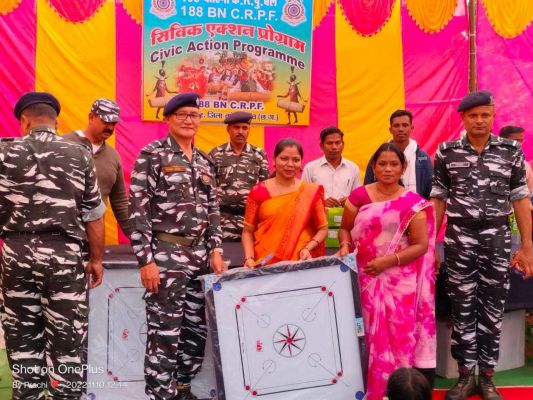 सीआरपीएफ 188वीं वाहिनी का सिविक एक्शन प्रोग्राम, लोगों में दिखा उत्साह