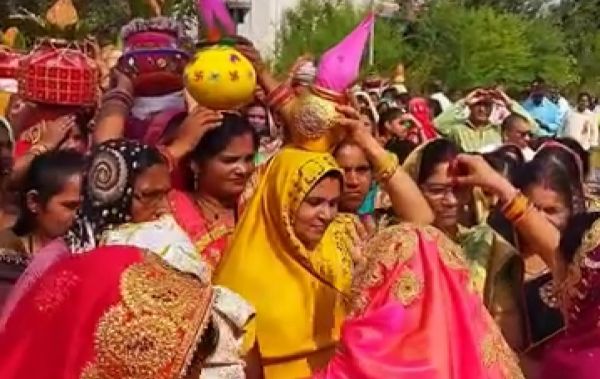 सहस्त्रबाहु जयंती पर सिन्हा समाज ने निकाली शोभायात्रा
