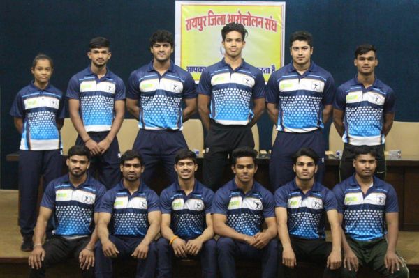 नेशनल वेटलिफ्टिंग के सीजी की  टीम में रायपुर से 15 खिलाड़ी 