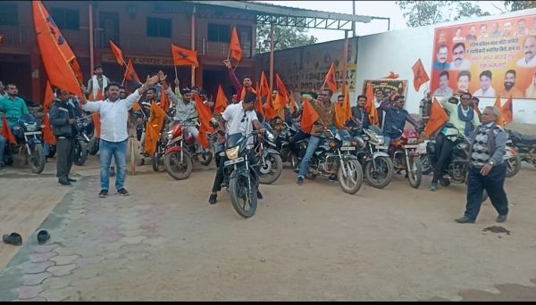 राजिम भक्तिन माता जयंती, समिति के युवा प्रकोष्ठ ने निकाली भव्य बाइक रैली 