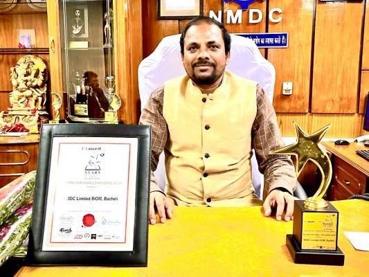 एनएमडीसी बचेली ने जीता राष्ट्रीय सीएसआर पुरस्कार