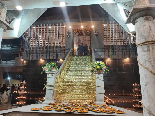 श्री अय्यप्पा मंदिर में मकर संक्रांति पर प्रात: काल से रात्रि भोग तक विविध अनुष्ठान