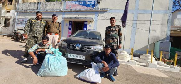 गांजा तस्करी, राजस्थान के 2 गिरफ्तार