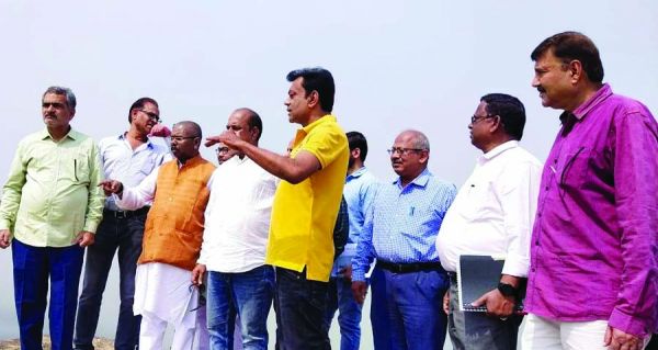 ओडिशा-छत्तीसगढ़ के अफसरों संग केंद्रीय राज्य मंत्री ने किया जोरानाला स्ट्रक्चर का निरीक्षण