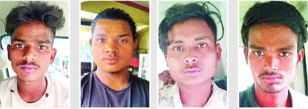 आमानाका में डेढ़ क्विंटल केबल वायर चुराने वाले तेलीबांधा के चार युवक गिरफ्तार