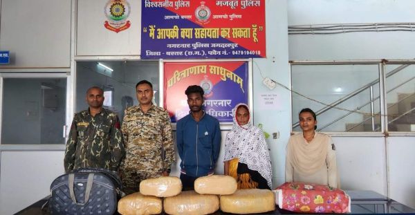 स्कूटी से गांजा तस्करी, ओडिशा के दो गिरफ्तार