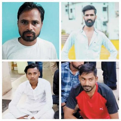 आईपीएल क्रिकेट मैच पर सट्टा खिलाते 4 गिरफ्तार 