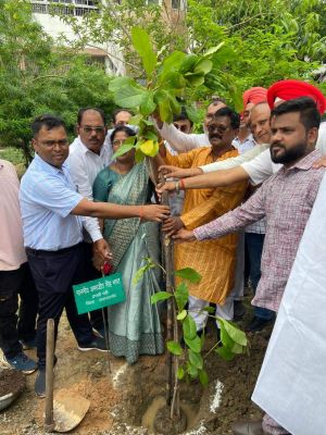 प्रभारी मंत्री ने किया पौधे लगाकर अभियान का शुभारंभ
