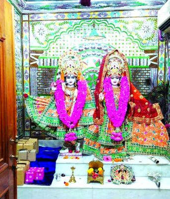 राधा कृष्ण मंदिर समता कॉलोनी  में कल और जैतुसाव मठ में तीन दिन का कृष्ण जन्मोत्सव