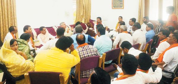 क्षेत्रीय संगठन महामंत्री ने भाजपा कोर कमेटी की ली बैठक
