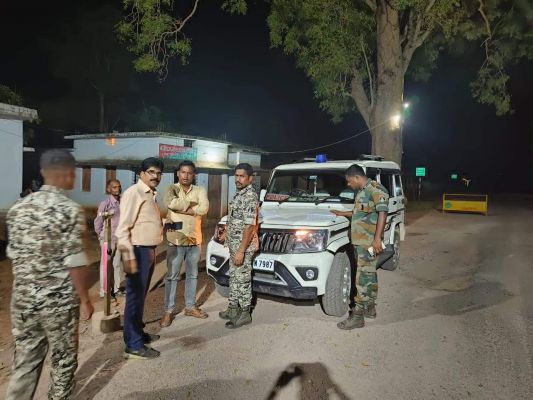एसडीएम-एसडीओपी ने ओडिशा सीमा मार्ग का किया निरीक्षण