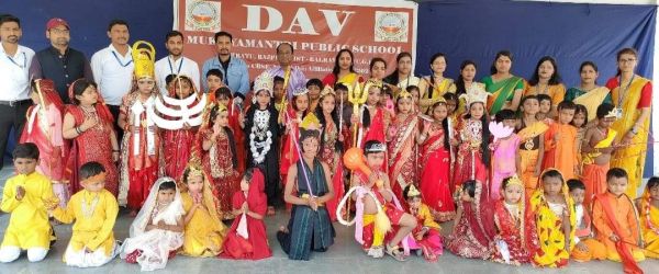 नवरात्रि पर डीएवी में बच्चों  ने किया शानदार प्रदर्शन