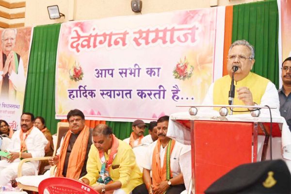 भाजपा प्रत्याशी ने देवांगन समाज से मांगा समर्थन