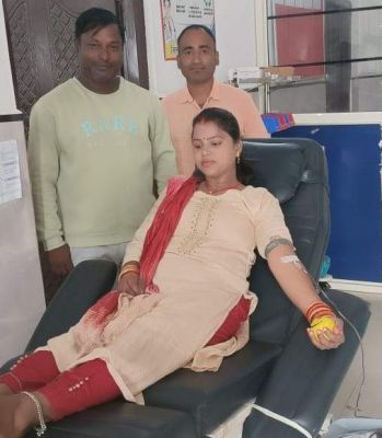 बलरामपुर की प्रियंका ने रक्तदान कर बचाई पांच साल की बच्ची की जान