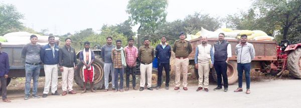 ओडिशा से लाया जा रहा 120 कट्टा अवैध धान पकड़ाया