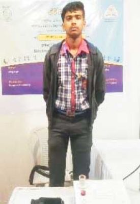 राष्ट्रीय बाल वैज्ञानिक प्रदर्शनी में केवि के छात्र गंगेश का चयन