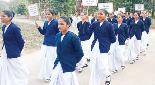 राष्ट्रीय बालिका दिवस निकाली जागरूकता रैली