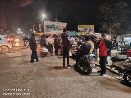 चेकिंग अभियान चला वाहन चालकों पर कार्रवाई