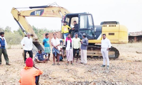 किसानों ने रुकवाया भारतमाला  प्रोजेक्ट का सडक़ निर्माण  