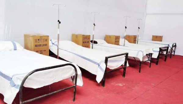 राजिम कुंभ कल्प मेले में बना अस्थायी अस्पताल