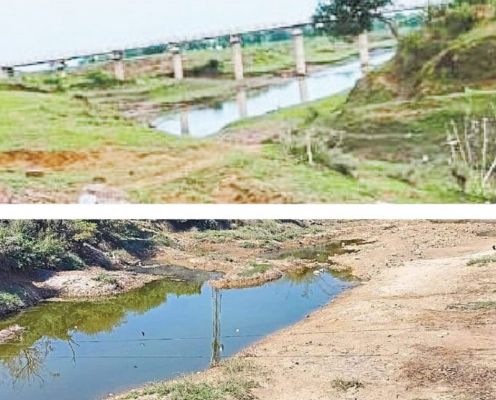 नवागढ़ के 16 जलाशय सूखे, जिले के 74 फीसदी इलाकों का बुरा हाल