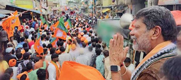 भाजपा प्रदेशाध्यक्ष ने किया ओडिशा-टिकरी में रोड शो