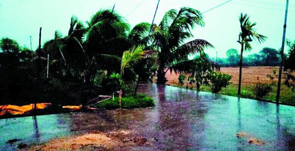 बेमौसम बारिश: वार्डों में रही बिजली गुल, लोग परेशान 