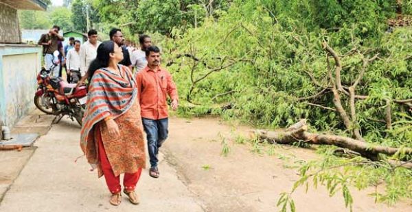 बेमौसम बारिश, आंधी-तूफान ने मचाई तबाही, विधायक लता ने की प्रभावितों से मुलाकात