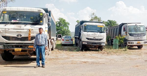 रेत-चूना पत्थर का अवैध परिवहन, 16 वाहनों के खिलाफ कार्रवाई