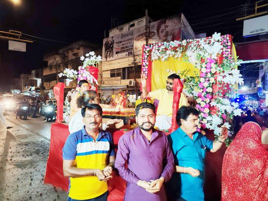 परशुराम प्राकट्य उत्सव: विप्रजनों ने निकाली शोभायात्रा, जगह-जगह स्वागत