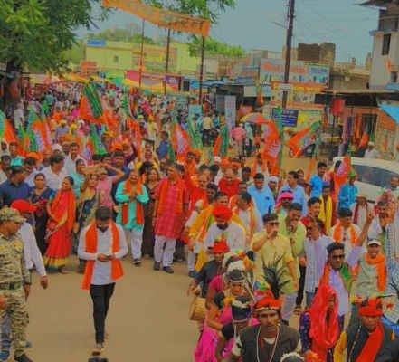 एमएमसी जिले में सांसद पांडे ने निकाली आभार रैली