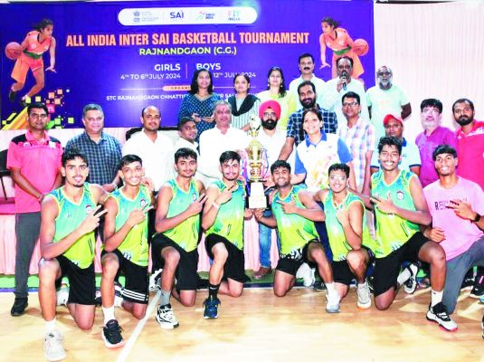 राजनांदगांव की बालक बास्केटबॉल टीम ने जीता स्वर्ण पदक