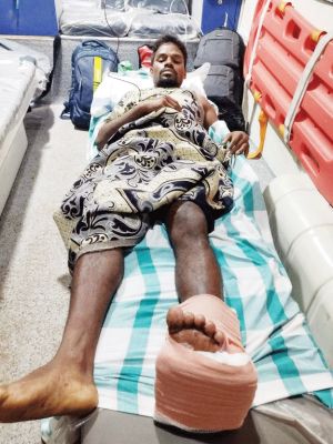 नक्सल विस्फोट, डीआरजी के घायल दो जवान मेकाज में
