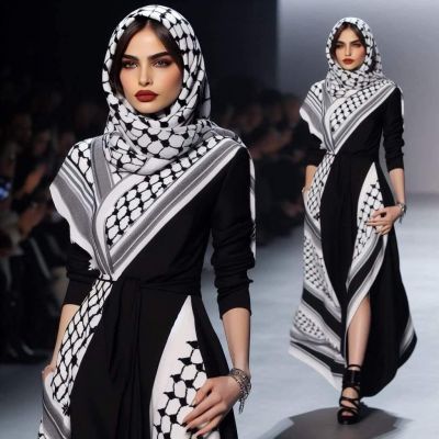 इजिप्ट के फैशन डिज़ाइनर मोहम्मद नूर ने फ़िलिस्तीन के प्रतीक बन चुके स्कार्फ, क़ाफ़िया से प्रेरित होकर 'आज़ाद' नाम से यह फैशन सीरीज बनाई है।