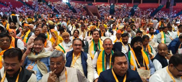 दिल्ली में शुरू हुए भाजपा के राष्ट्रीय परिषद की बैठक में छत्तीसगढ़ के नेताओं की झलकियां